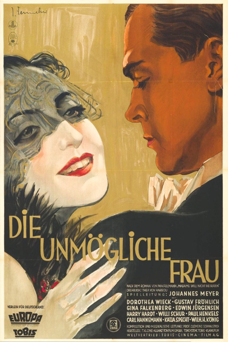 Die unmögliche Frau Poster of Die unmögliche Frau