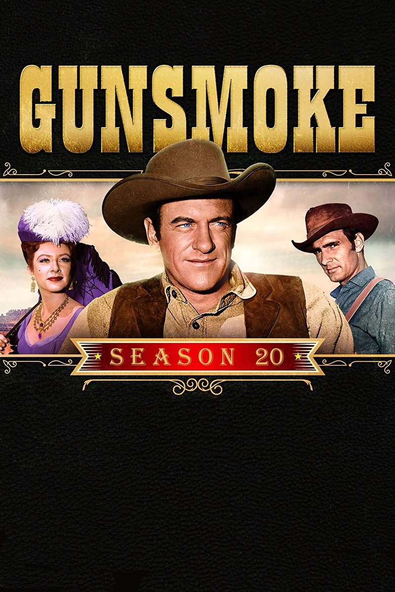 Cast and Crew in Gunsmoke - The Angry Land (Season 20 - Episode 18) - The Angry Land Poster of Cast and Crew in Gunsmoke - The Angry Land (Season 20 - Episode 18) - The Angry Land