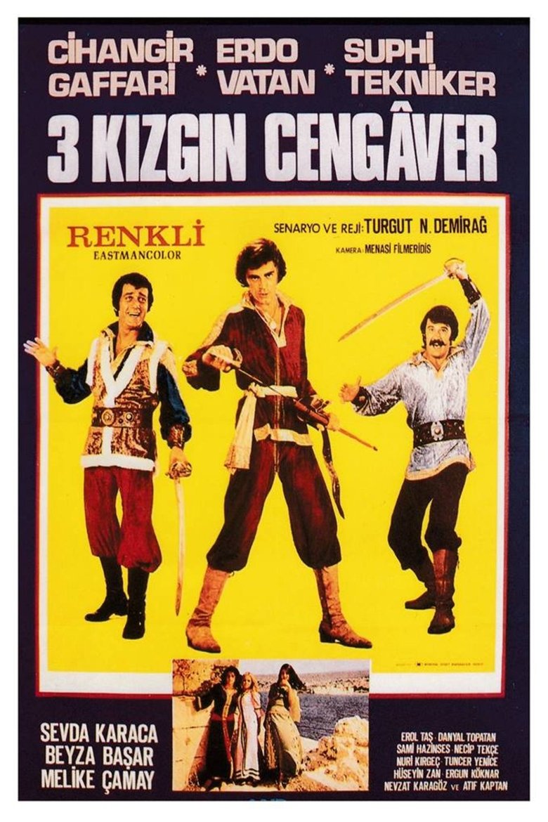 Üç Kızgın Cengaver Poster of Üç Kızgın Cengaver