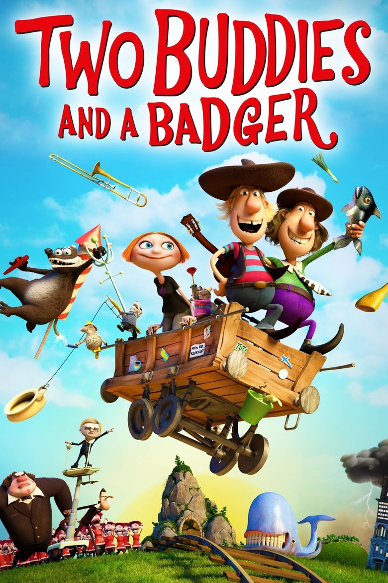 Two Buddies and a Badger Poster of Two Buddies and a Badger