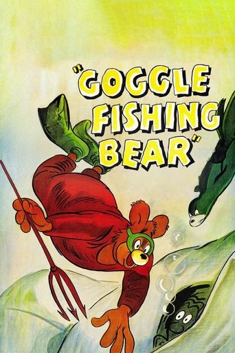 Goggle Fishing Bear Poster of Goggle Fishing Bear