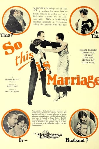 Poster of So This Is Marriage?