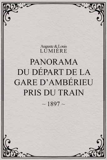 Poster of Panorama du départ de la gare d’Ambérieu pris du train (temps de neige)