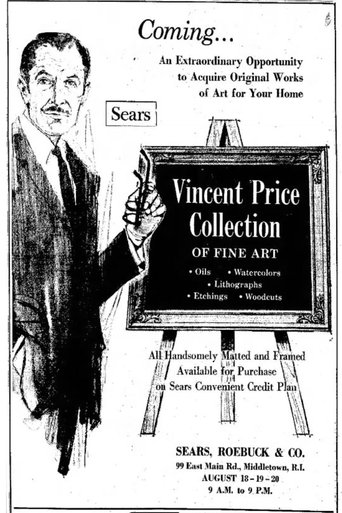 Poster of Vincent Price Collection of Fine Art