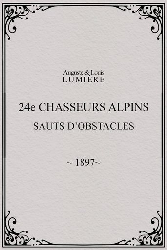 Poster of 24ème chasseurs alpins : sauts d’obstacles