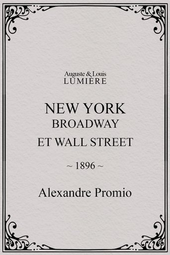 Poster of New York, Broadway and Wall Street