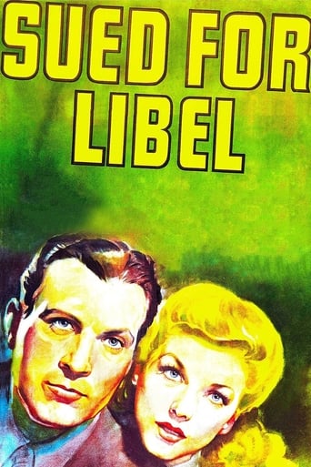 Poster of Sued for Libel