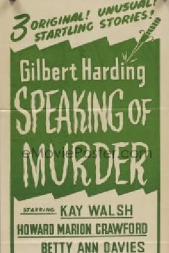 Poster of Gilbert Harding Speaking of Murder