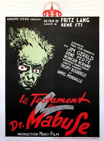 Poster of The Testament of Dr. Mabuse