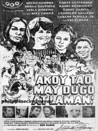 Poster of Ako'y tao, may dugo at laman!