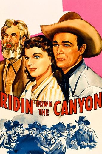 Poster of Ridin' Down the Canyon