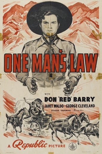 Poster of One Man's Law