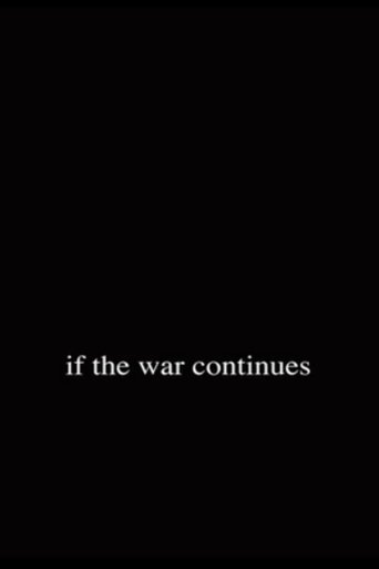 If the War Continues Poster of If the War Continues