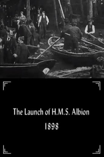 The Launch of H.M.S. Albion Poster of The Launch of H.M.S. Albion
