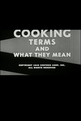 Poster of Cooking: Terms and What They Mean