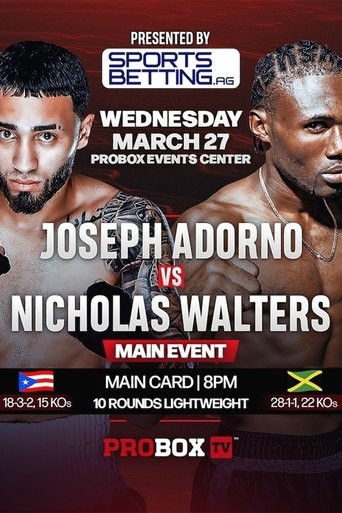 Poster of Joseph Adorno vs. Nicholas Walters