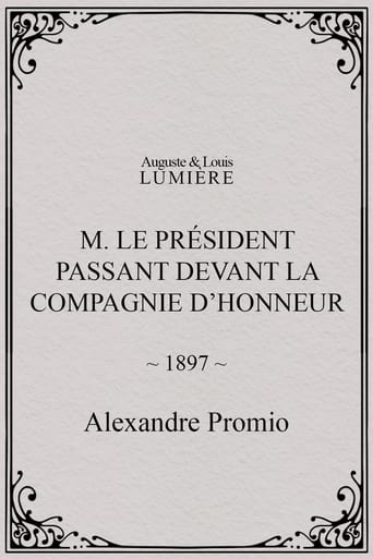 Poster of M. le président passant devant la compagnie d’honneur