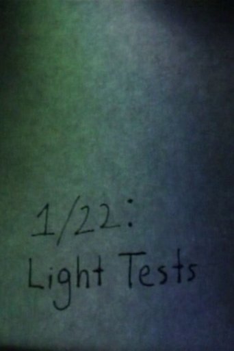 1/22: Light Tests Poster of 1/22: Light Tests