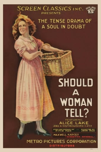 Poster of Should a Woman Tell?