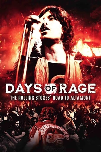 Poster of Days of Rage: The Rolling Stones' Road to Altamont