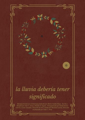 Poster of La lluvia debería tener significado
