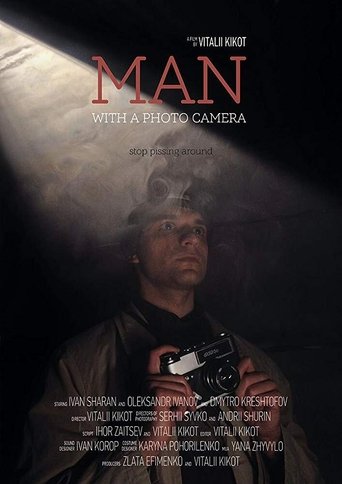 Man with a photo camera Poster of Man with a photo camera