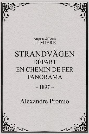 Poster of Saltsjöbaden : départ en chemin de fer, panorama