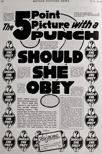 Poster of Should She Obey?