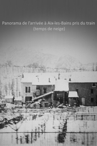 Poster of Panorama de l’arrivée à Aix-les-Bains pris du train (temps de neige)