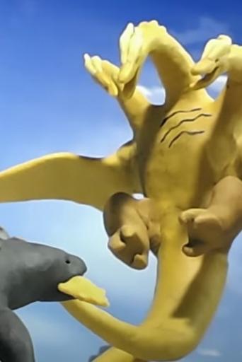 Poster of Godzilla vs King Ghidorah | Kaiju Claymation Fight