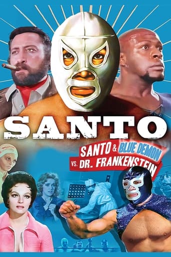 Poster of Santo and Blue Demon vs. Dr. Frankenstein