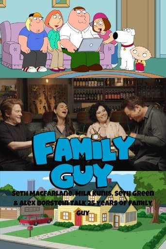 Poster of Seth MacFarlane, Mila Kunis, Seth Green & Alex Borstein Talk 25 Years of Family Guy