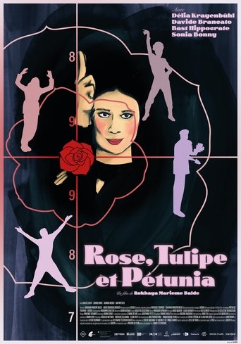 Poster of Rose, tulip and petunia