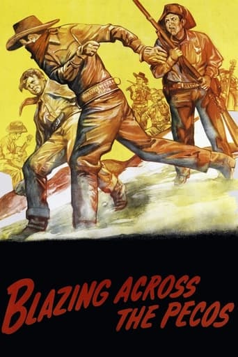 Poster of Blazing Across the Pecos