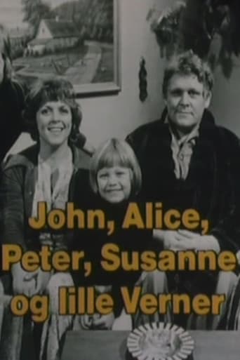 Poster of John, Alice, Peter, Susanne og lille Verner