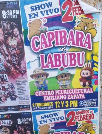 Poster of Capybara vs. Labubu