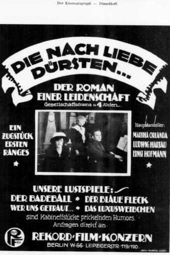 Poster of Die nach Liebe dürsten