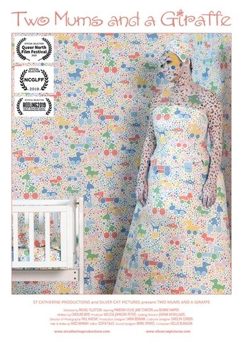 Two Mums and a Giraffe Poster of Two Mums and a Giraffe