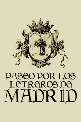 Poster of Paseo por los letreros de Madrid