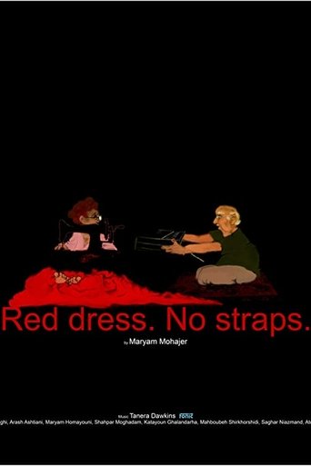 Red Dress. No Straps Poster of Red Dress. No Straps