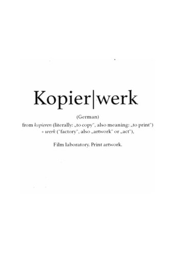 Kopierwerk Poster of Kopierwerk