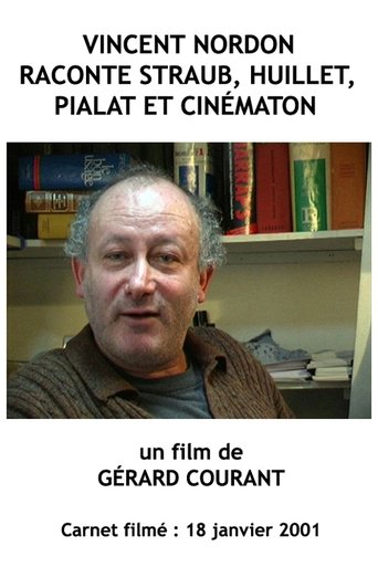 Poster of Vincent Nordon raconte Straub, Huillet, Pialat et Cinématon