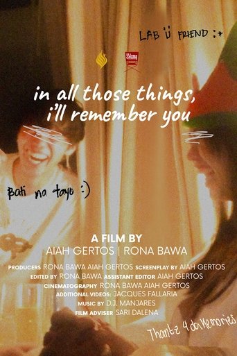 In All Those Things I'll Remember You Poster of In All Those Things I'll Remember You