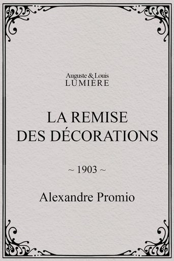 Poster of La remise des décorations