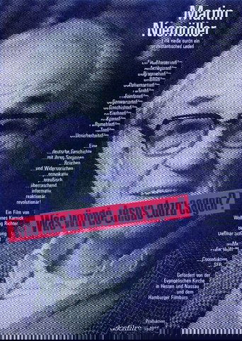 Poster of Martin Niemöller: "Was würde Jesus dazu sagen?"
