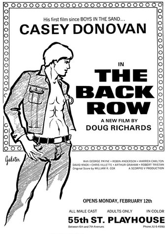 The Back Row Poster of The Back Row