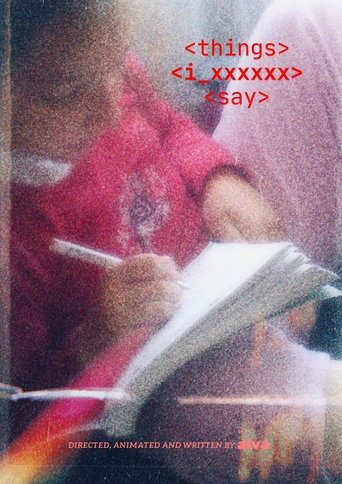 Poster of things i xxxxxx say