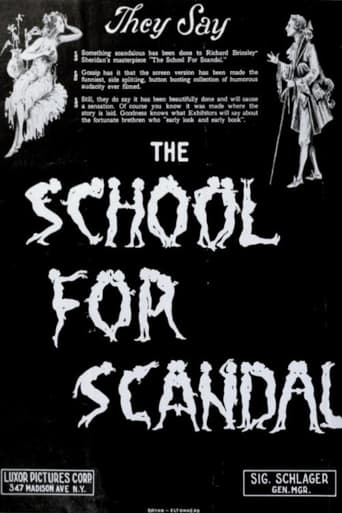 Poster of The School for Scandal