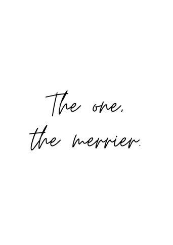 The One, The Merrier Poster of The One, The Merrier