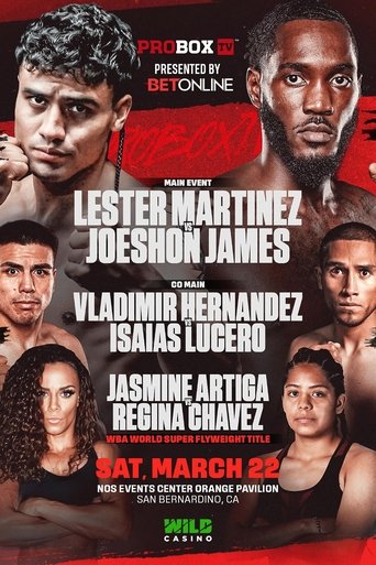 Poster of Lester Martinez vs. Joeshon James